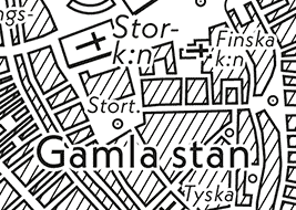 Karta över Gamla stan