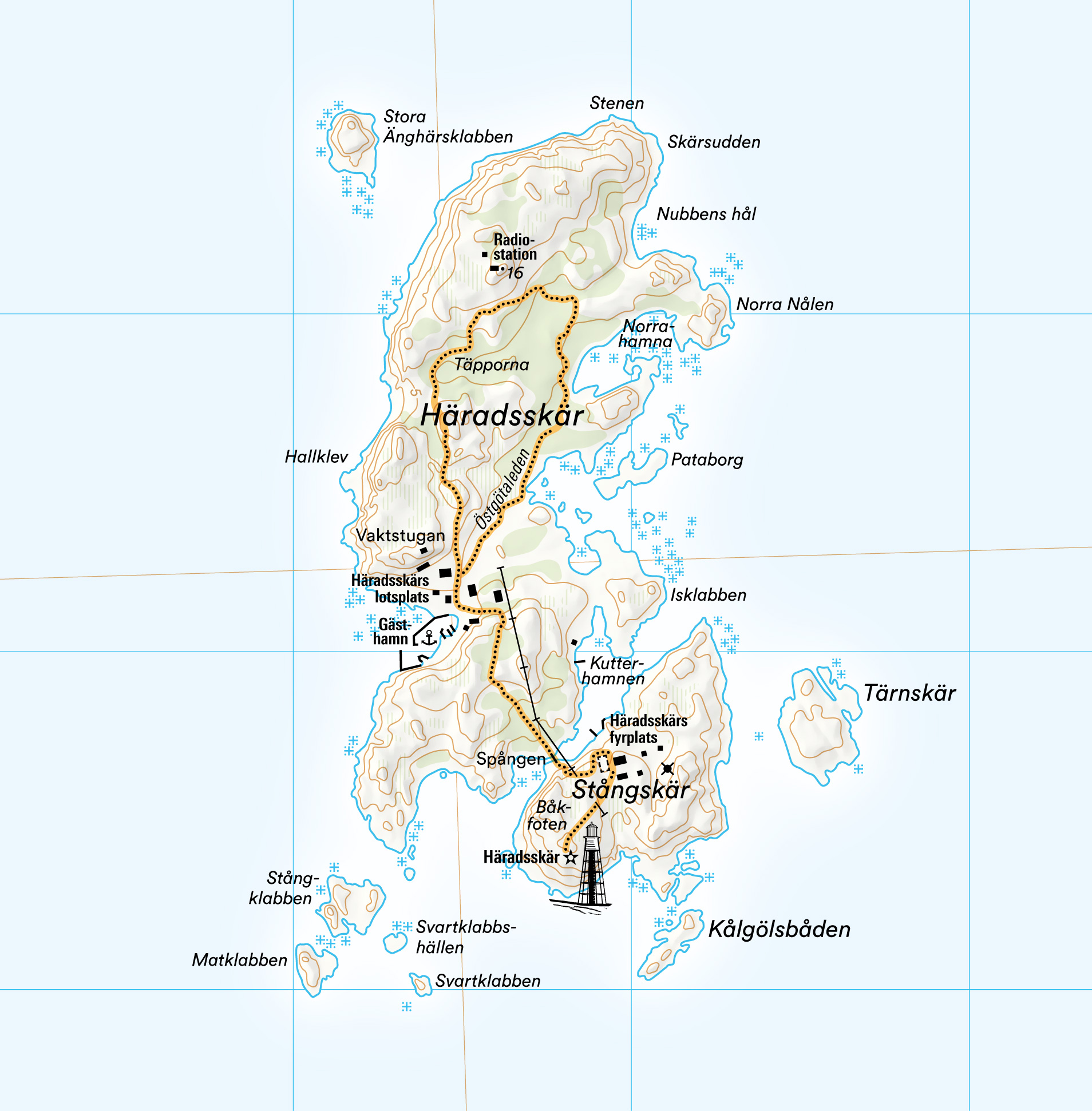 Karta över Häradsskär